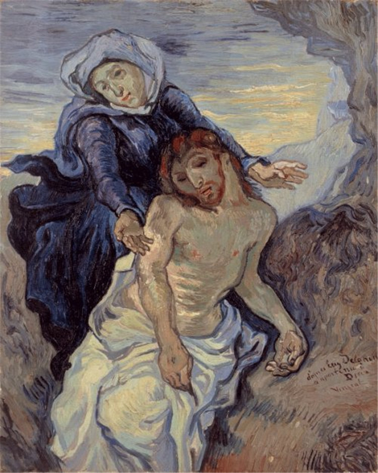 Pieta After Delacroix Van Gogh Oil Painting